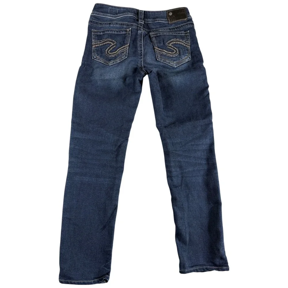 Silver Jeans Co. Suki Mid Skinny Womens 29x31 Blue Midrise Stretch Western Y2K